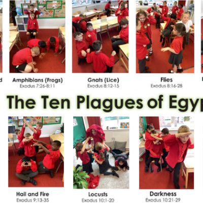 October- RE freeze frames to show The Ten Plagues of Egypt